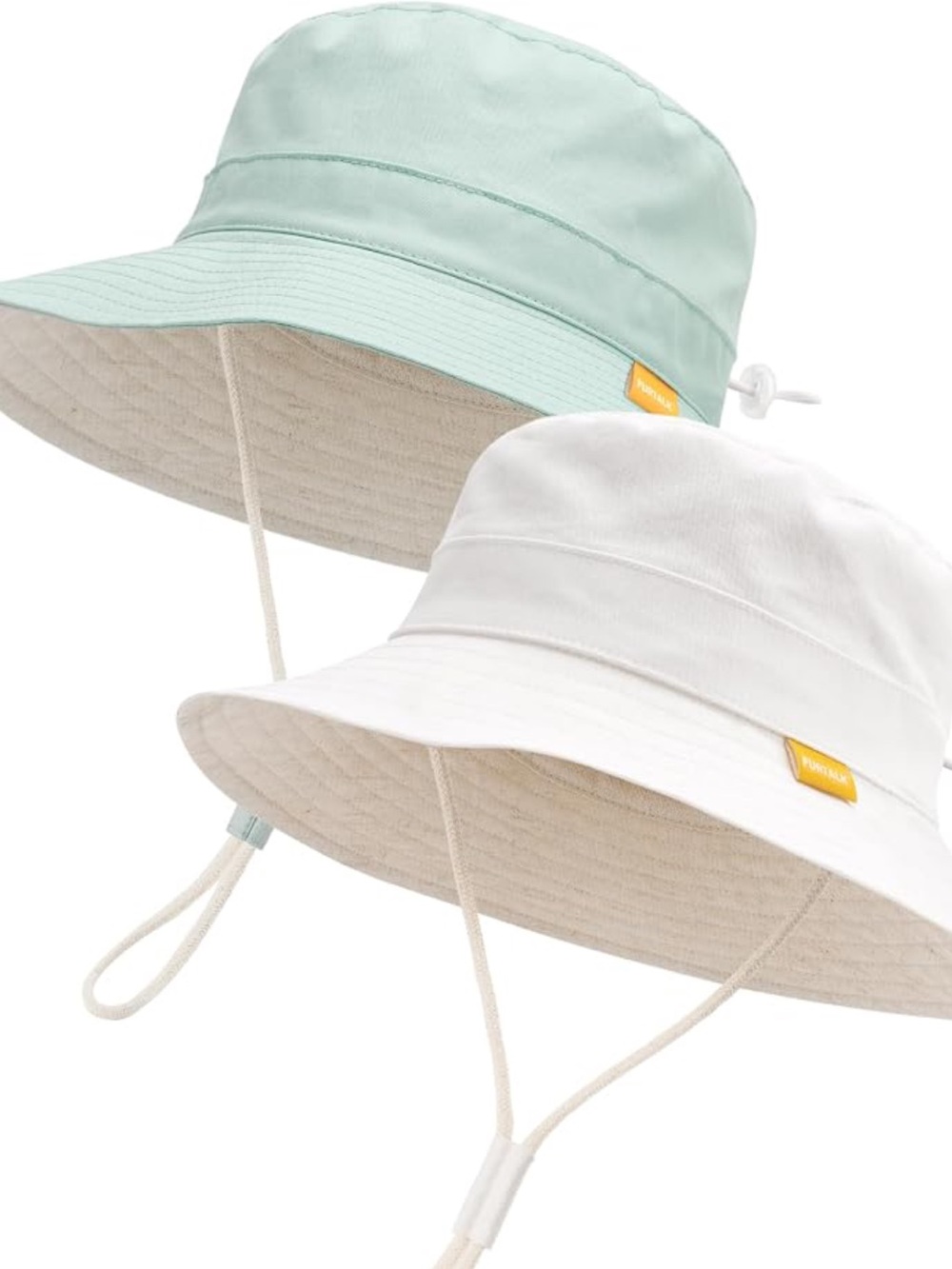 One FURTALK 2-5T 100% lined cotton toddler bucket hat light blue
